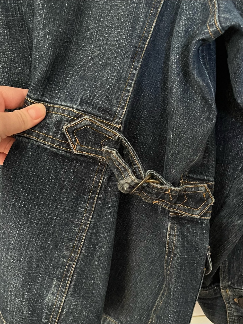 Denim Button-Front Jacket - Blue - Picture 8 of 10
